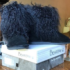 Bearpaw Boo Black Sherpa Boots